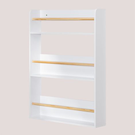 Étagère murale en MDF et bois de pin Tom Kids SKLUM Blanc (1/5)