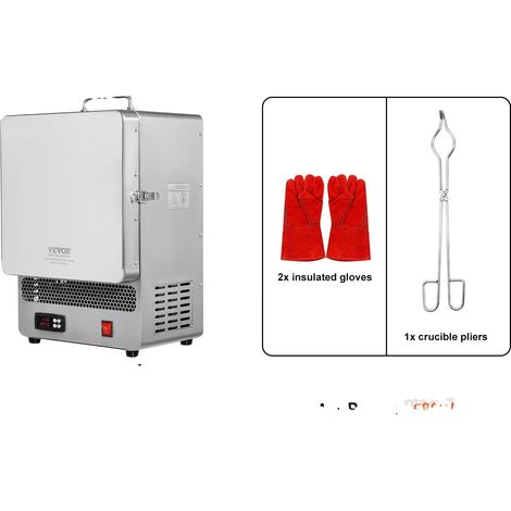 Elektrischer Schmelzofen, 1500W Leistung, maximale Temperatur 1200°C, 1500W (1/2)