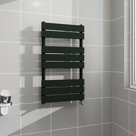 AICA Towel Rail Radiator Designer Central Heating Black 800x450mm