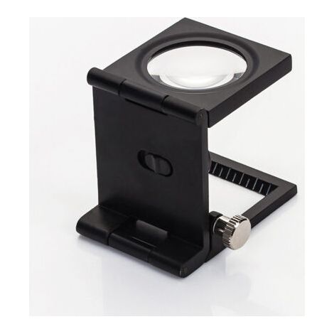 Mini drei faltbare Bildschirmlupe 10X Zinklegierungslupe mit Skala für textiles optisches Schmuckwerkzeug 28 mm