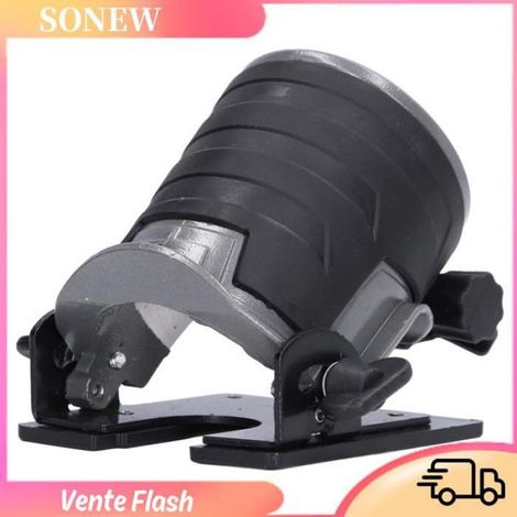 Base De Tondeuse - Aluminium Et Plastique - Angle Réglable De -30° À 45° - Pour Machine À Rogner Électrique - 1 Pièce (1/5)