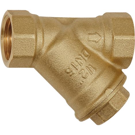 Riegler Schmutzfänger, Messing blank, G 2, DN 50, MW 0,5 mm (1/3)