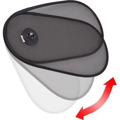 Parasoles ajustables para las ventanillas laterales, paquete de 2 unidades con parasoles giratorios de 180°, que protegen al conductor del deslumbramiento y el calor. (1/4)