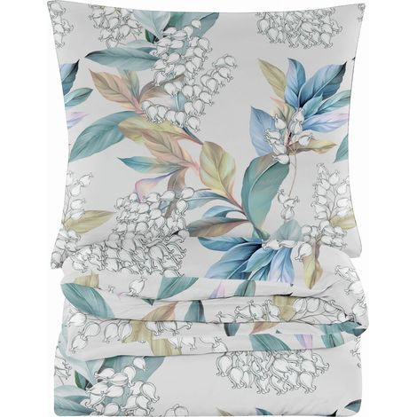 BIANCHERIA DA LETTO IN COTONE 160x200 FIORI
