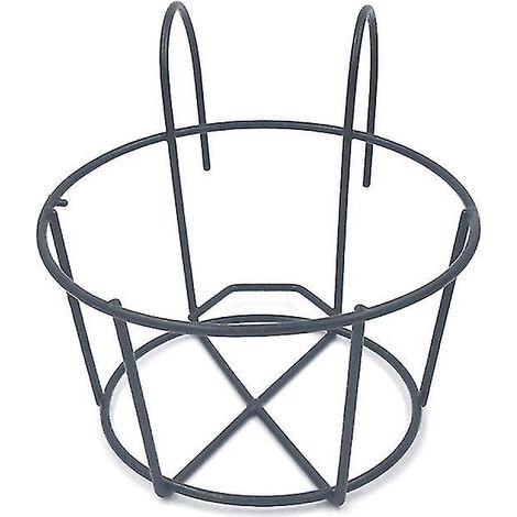 1 Stück Metall-Blumentopfhalterung für den Innen- und Außenbereich, schwarz (1/3)