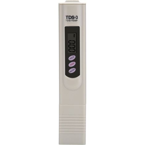 TDS-Tester, multifunktionales digitales Messgerät, professioneller Wasserqualitätstester, Reinheitstester 0-9990 ppm, Bereichsmesser mit LCD-Bildschirm für Leitungswasser und Aquarien (1/5)