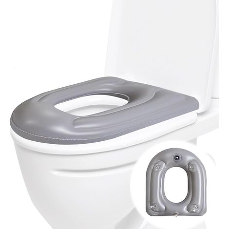 Coussin de siège de toilette gonflable avec ventouses, universel pour toutes les saisons, coussin anti-pression portable pour la récupération des hémorroïdes chez les enfants (1/5)