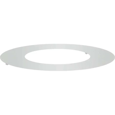Anello per albero decorativo moderno per giardino 70 x 70 cm protegge la zona radicale aggiunta estetica in acciaio galvanizzato argento 020052309