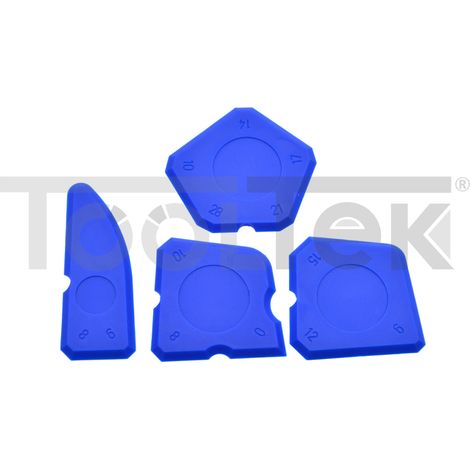 SPATOLA SPATOLE SILICONE SET 4pz SPATOLINE RASCHIETTO SIGILLANTE G30141 (1/2)