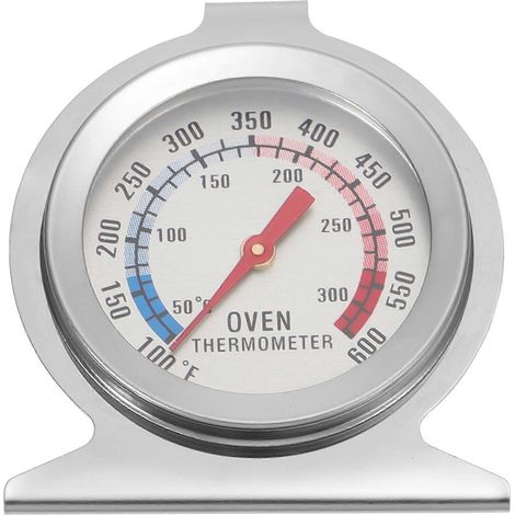 Thermomètre de four en acier inoxydable, mini thermomètre-7.00X6.00X3.50CM-Silver