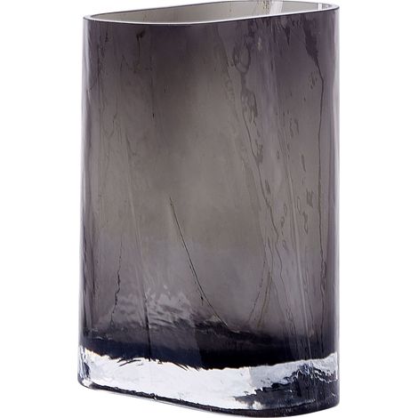 Vaso da tavolo in vetro grigio scuro 20 cm Mitata (1/5)