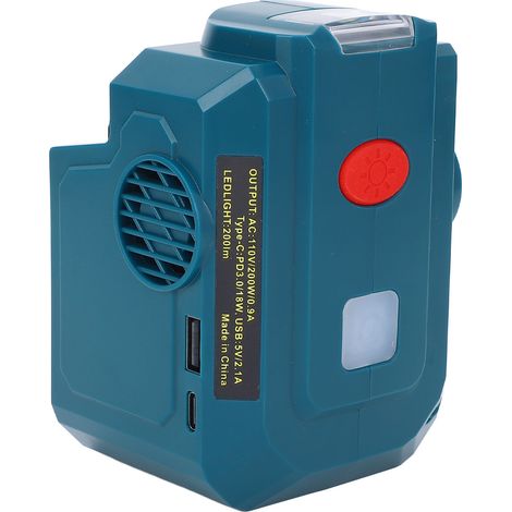 Tragbarer 200-W-Wechselrichter für den Außenbereich, Powerstation kompatibel mit 18-V-Li-Ion-Akkus BL1830B, BL1840B, BL1850B, BL1860B und BL1815 für Werkzeuge (1/5)