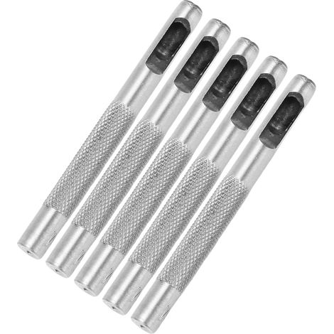 20-teiliges Set Hohllochstanzen aus Kohlenstoffstahl für Leder, DIY-Rundlochstanzen, 6 mm / 0,24 Zoll, für Uhren, Stoff und Gürtel (1/5)