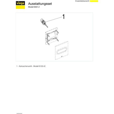 VIEGA 598501 Ensemble d'installation pour urinoir Visign (1/5)