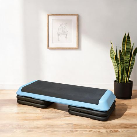 Stepper coloris bleu en plastique 109 x 41 x 11 cm (1/5)