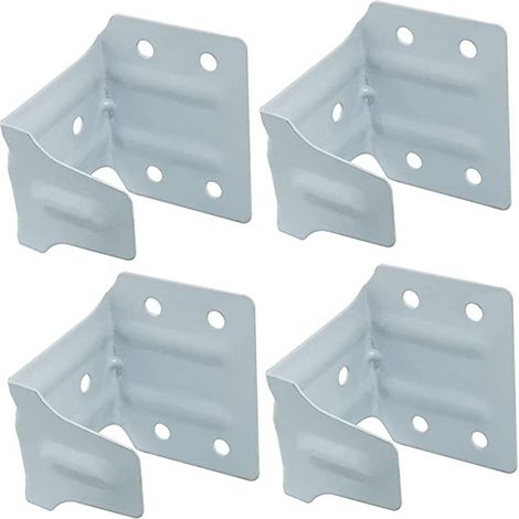 Four 5cm white iron center support brackets, retail load-bearing accessories for Venetian blind installation brackets and support frames. (1/5)