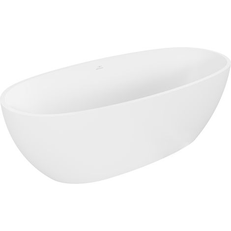Mexen Torino freistehende Badewanne aus Konglomerat 175 x 78 cm, weiß matt - 57271757800 (1/5)