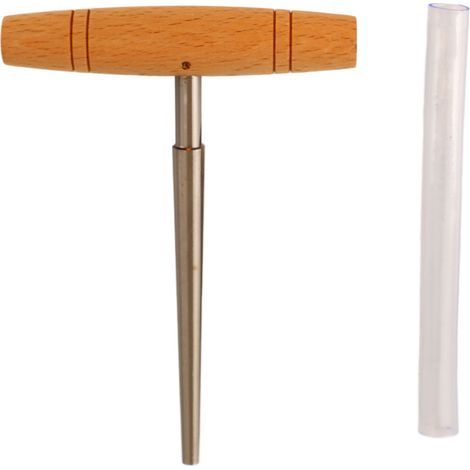 Alésoir à Main pour Trou de Cheville de Guitare, Outil de Perçage et Découpe avec Manche en Bois Massif (1/5)