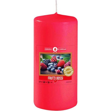 CERERIA DI GIORGIO Candela profumata Frutti Rossi 6x15 cm senza allergeni (1/3)