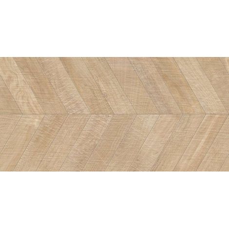 Aelle - Carrelage sol / mur effet bois design chevron 60x120 cm ARTWOOD CHEVRON MAPPLE - Vendu par boîte de 1.44 m²