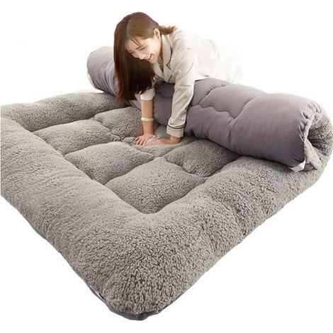 Cellfast – Matelas futon pliable 180x200 cm – Épaisseur 7 cm – Garnissage polyester – Convient à toutes les saisons – Tatami japonais