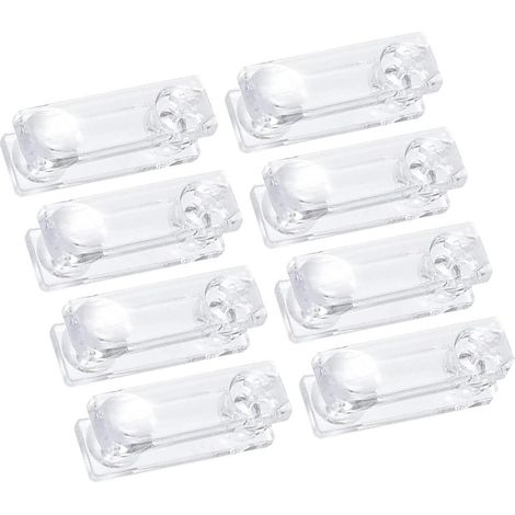 Lot de 8 cordons transparents pour stores verticaux et rideaux - Perles à suspendre