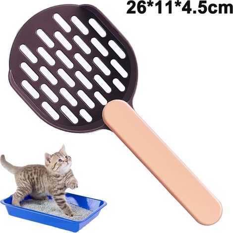 Cuillère À Litière Pour Chat - Base À Multiangles - Poignée Ergonomique Antidérapante - Dimensions 26 x 11 x 4,5 cm - 1 Pièce (1/5)