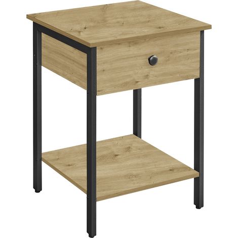 Comodino industriale Artisan con cassetto e ripiano (1/5)
