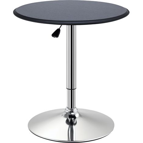 Table bistro bar hauteur réglable 67-93 cm plateau Ø63 cm style contemporain salon cuisine balcon