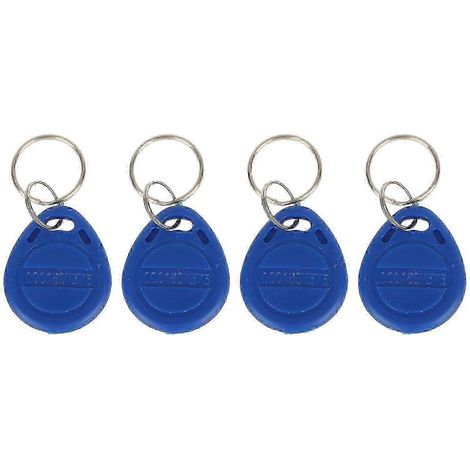 2025 100 porte-clés bleus avec cartes de proximité RFID pour le contrôle d'accès (carte d'identité). (1/4)