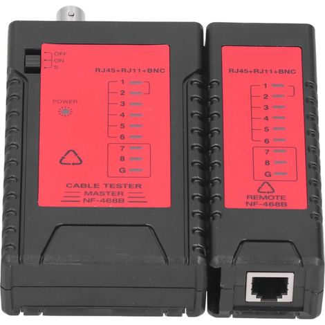 NF-468B Multifunktions-Netzwerkkabeltester, hochpräziser Leitungsdetektor für Telefon und Video, Kabeldiagnosegerät (1/5)