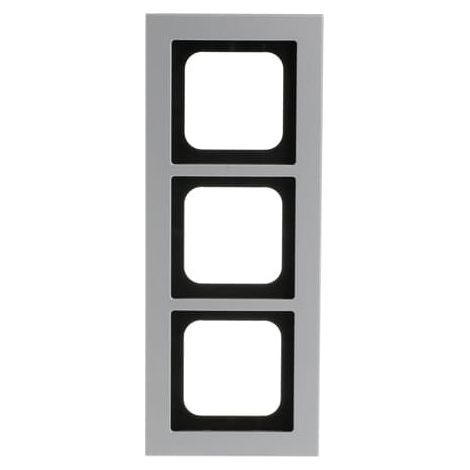 Busch-Jaeger Cadre de recouvrement 3 compartiments titane - Busch-axcent® pur (1723-276), 2CKA001754A4695