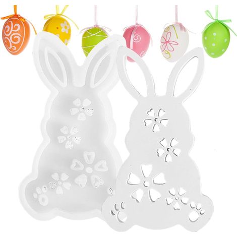 Moule en silicone pour bougeoir lapin – Pour centres de table en béton ou résine (loisirs créatifs) (1/5)