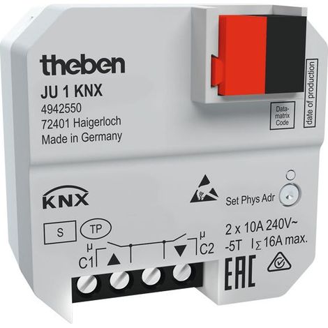 Theben Attuatore JU 1 KNX con automazione della ventilazione
