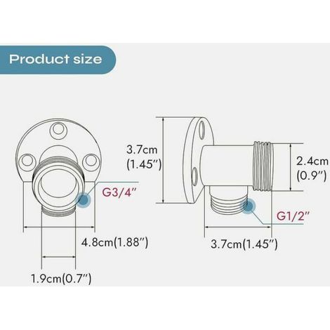 Kit d'installation pour tuyau de robinet apparent, système de douche extérieur, mitigeur thermostatique (1/5)
