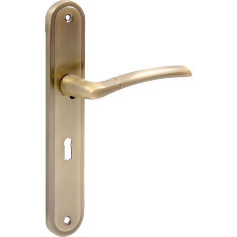 Maniglia per porta Domino per Presto M3 marrone graffiti BB72 piastra chiave