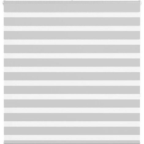 Doppelrollo Hellgrau 145x150 cm Stoffbreite 140,9 cm Polyester