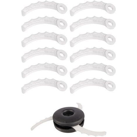 12 pièces Lame à couteaux plastiques For MAKITA, pour débroussailleuse Makita 198426-9 198383-1