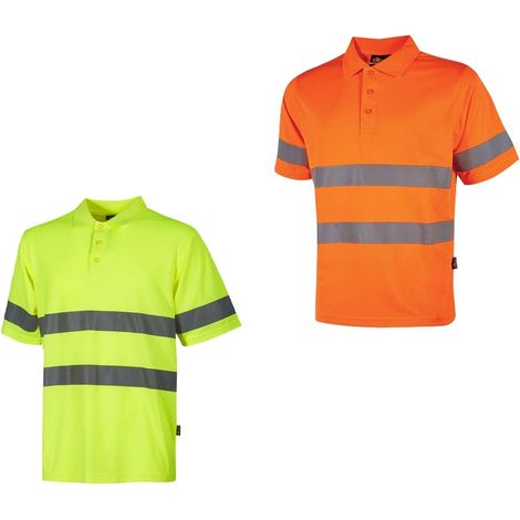 Polo da lavoro alta visibilità U-Power Enif - L - Arancione (1/4)