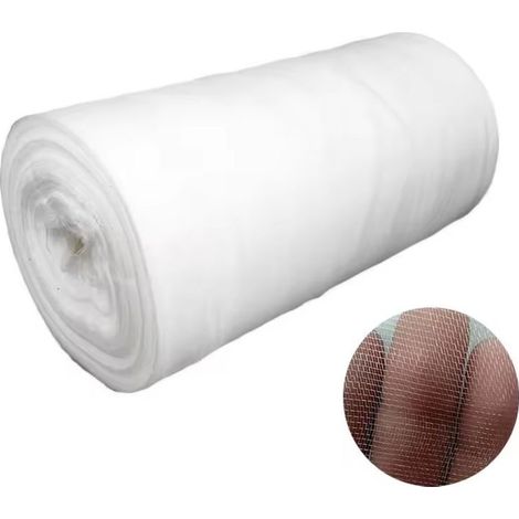 Filet Anti Insecte 2m x 10m - Filet Moustiquaire, Filets pour Jardin Maille Fine, Anti Oiseaux, pour Protection Cerisier Fraisier, Jardin Potager, Arbre Fruitier-Blanc (1/5)