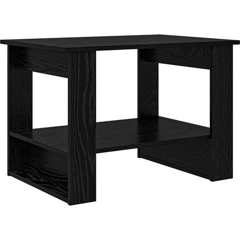 Table basse Chêne noir 72 x 50 x 50 cm Bois d'ingénierie