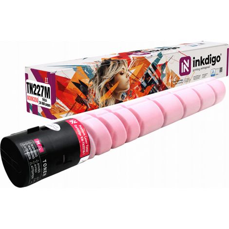 Toner Inkdigo TN227M compatibile con Konica Minolta Bizhub C257i, certificato TÜV. (1/5)