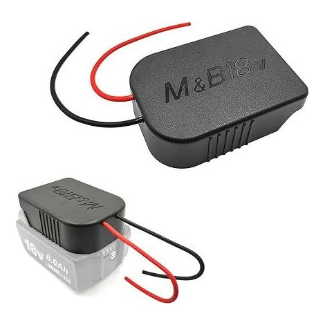 Battery Adapter 18V 14.4V Battery Power Mount Connector Adapter Dock Holder 12 AWG Wires Power Tools (1/5)