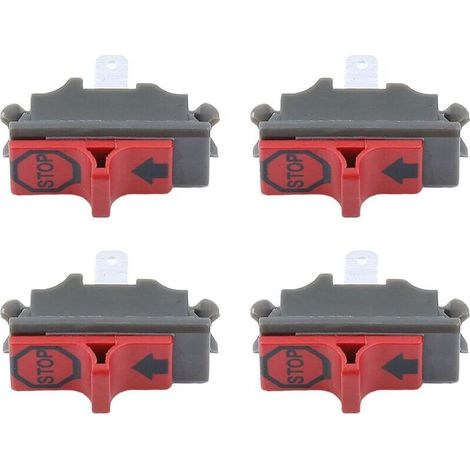 4er-Pack Ein-/Ausschalter für Husqvarna 61, 365, 372XP, 385XP, 390XP, Stoppschalter, Kettensägen-Ersatzteile, Zubehör (1/5)