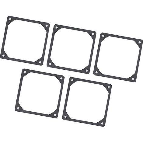 Coussinets antichoc en silicone souple, joints d'étanchéité en caoutchouc pour ventilateurs de refroidissement, empêchent les vibrations et l'usure du boîtier, multicolores (8 cm) (1/5)