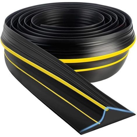 Joint de seuil pour porte de garage 3M/15MM,Porte Bas Joint Strip,Seuil d'étanchéité en caoutchouc pour les bas de porte basulante ou standard Barrière anti-inondation et isolation thermique (1/5)