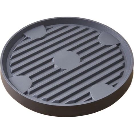 Untersetzer für Blumentöpfe – Blumentopf-Untersetzer – Pflanzenpflege – Mit Rollen – 25 cm – Grau (1/5)