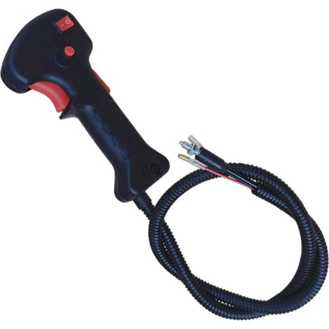 Poignée Débroussailleuse - Câble Accélérateur Intégré - Pour Modèles 43cc et 52cc - Longueur 81 cm - Noir (1/5)