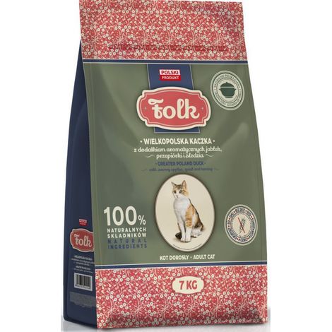 Comida seca para gatos folk Gran Polonia pato 7kg (1/4)