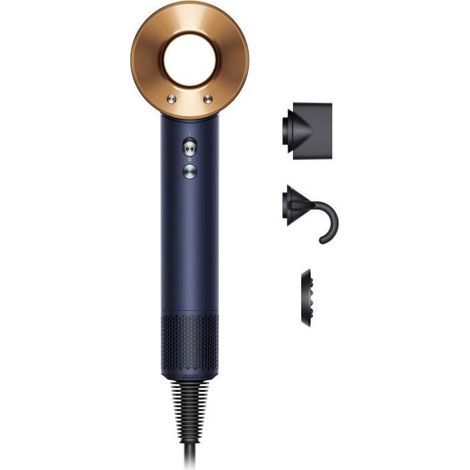 Dyson – Sèche-cheveux Supersonic™ 1600 W – Technologie de séchage rapide sans chaleur extrême – Pour cheveux raides à ondulés – Bleu de prusse cuivré (1/5)